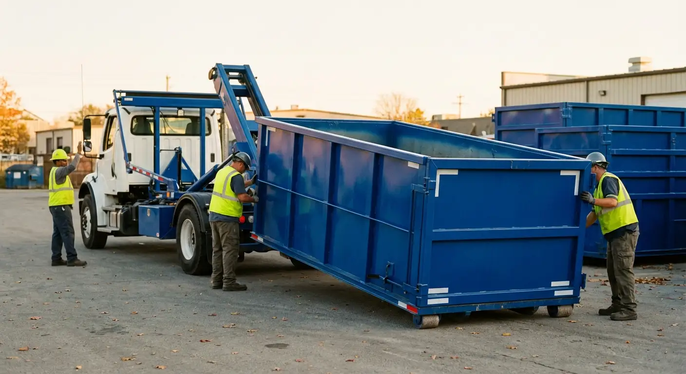 Commercial waste management and dumpster rental logistics in San Mateo, CA