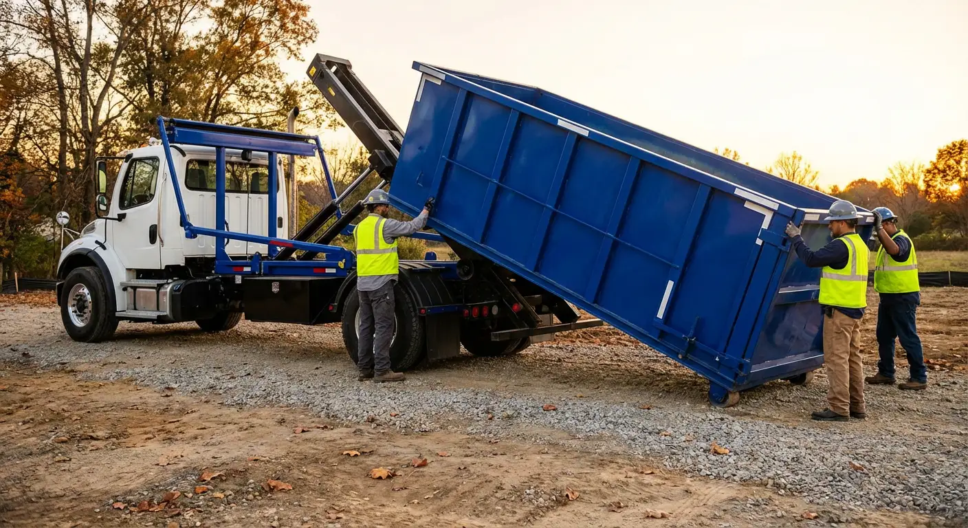 Construction dumpster delivery in San Mateo, CA