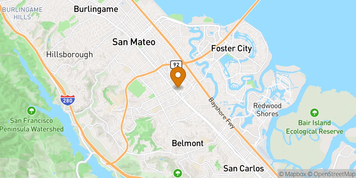  neighborhood map in San Mateo, CA