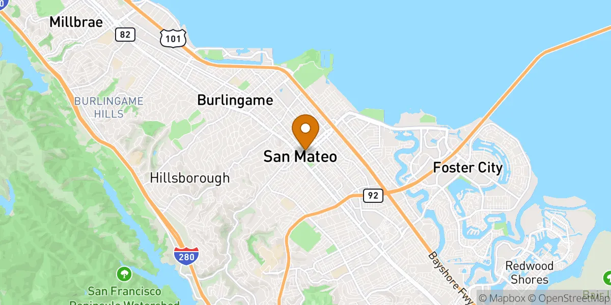  neighborhood map in San Mateo, CA