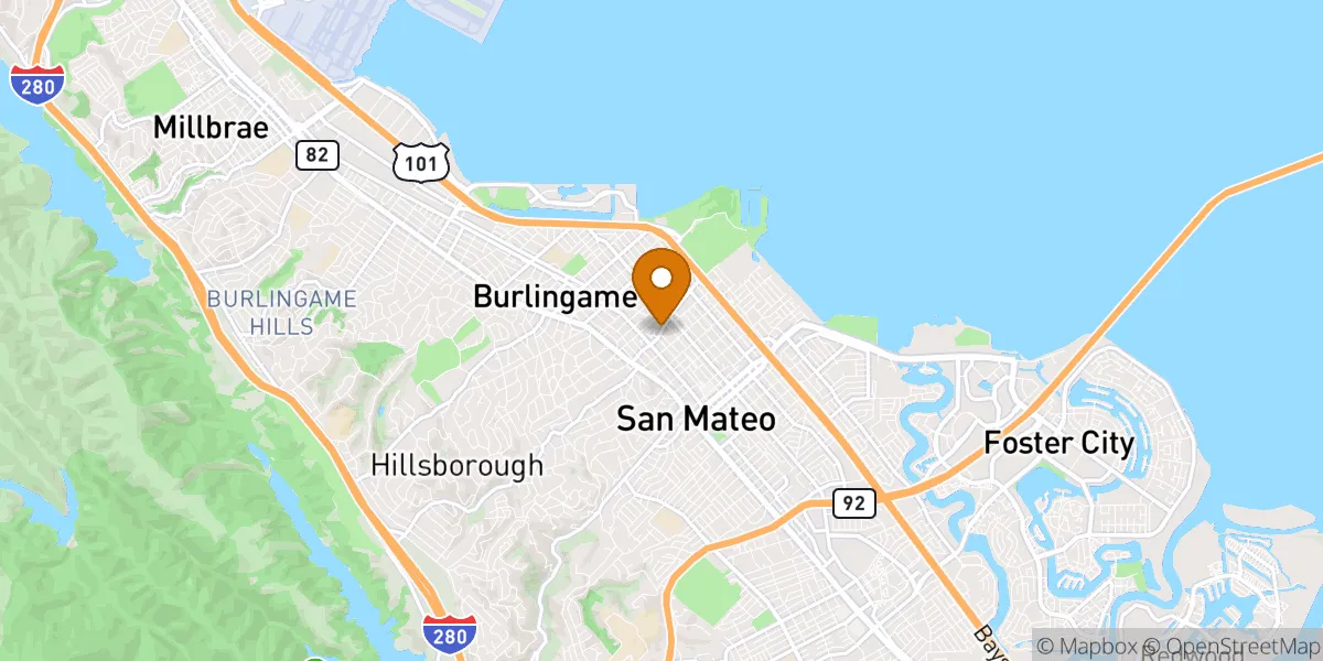  neighborhood map in San Mateo, CA